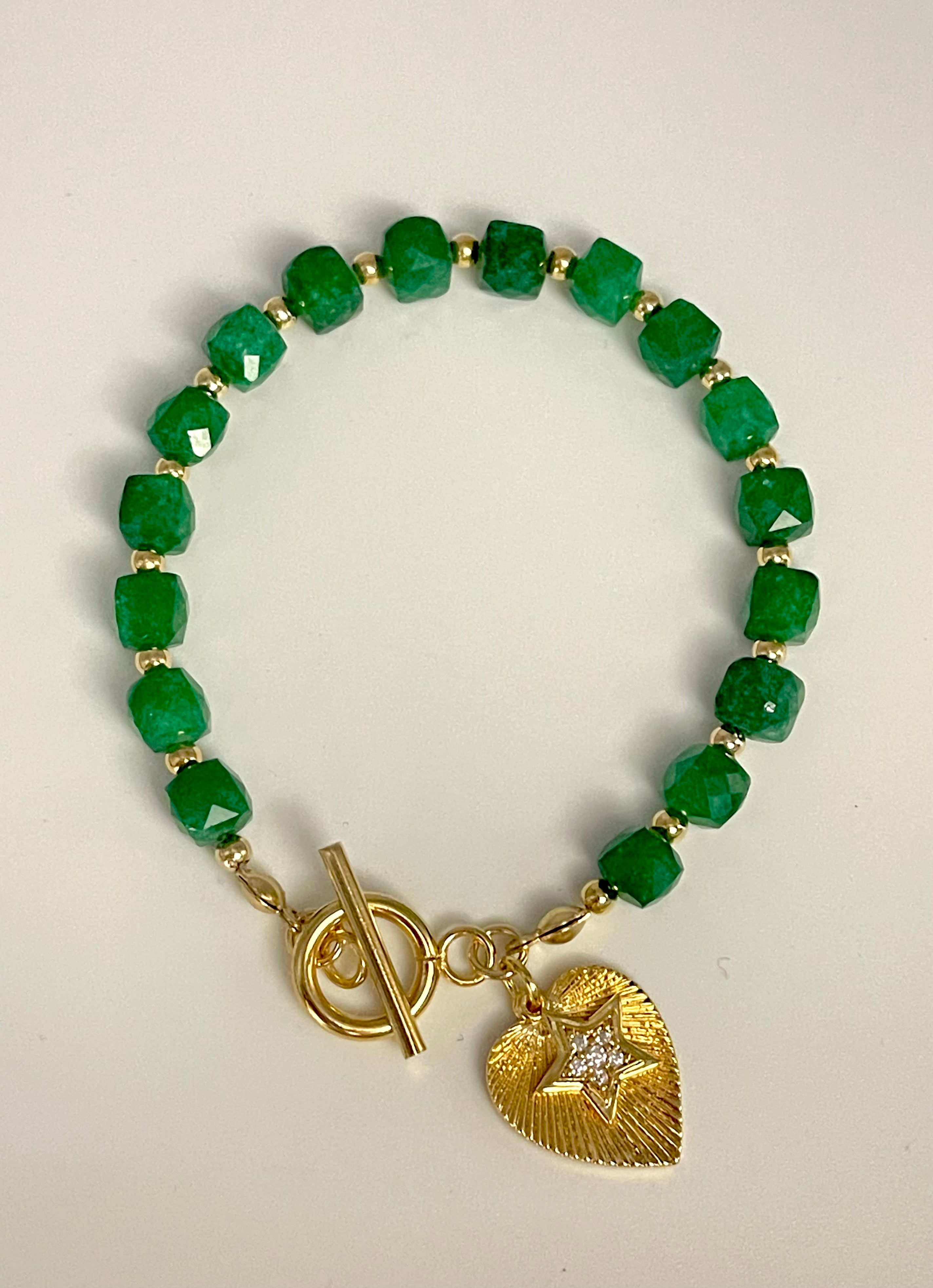 Green jade bracelet