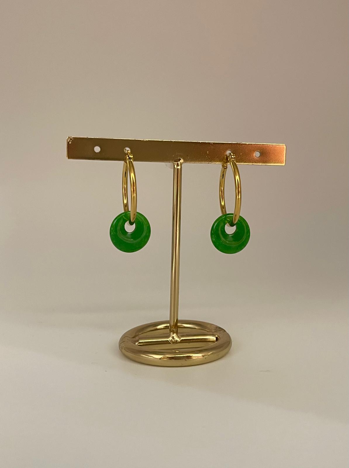 Green Aura Earrings