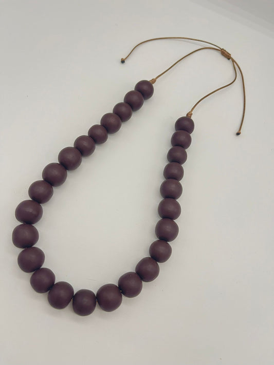 Chocolate adjustable necklace